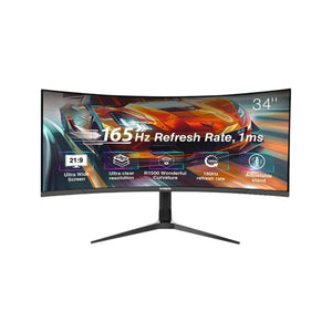 MONITOR NVISION Gaming VA Curved MG34UF6 Black 34 INCH WQHD 165 Hz