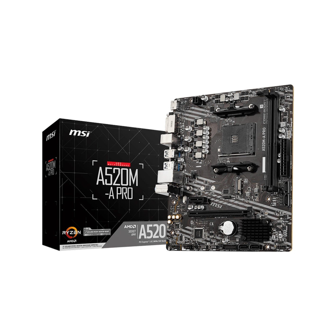 MOTHERBOARD MSI A520M-A PRO MOBO (KR)
