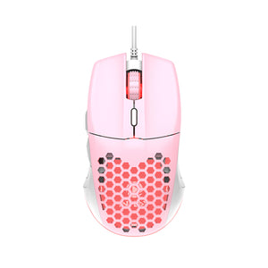 Mouse Inplay M066 Hallow Design ARGB Mouse Mix Pink White