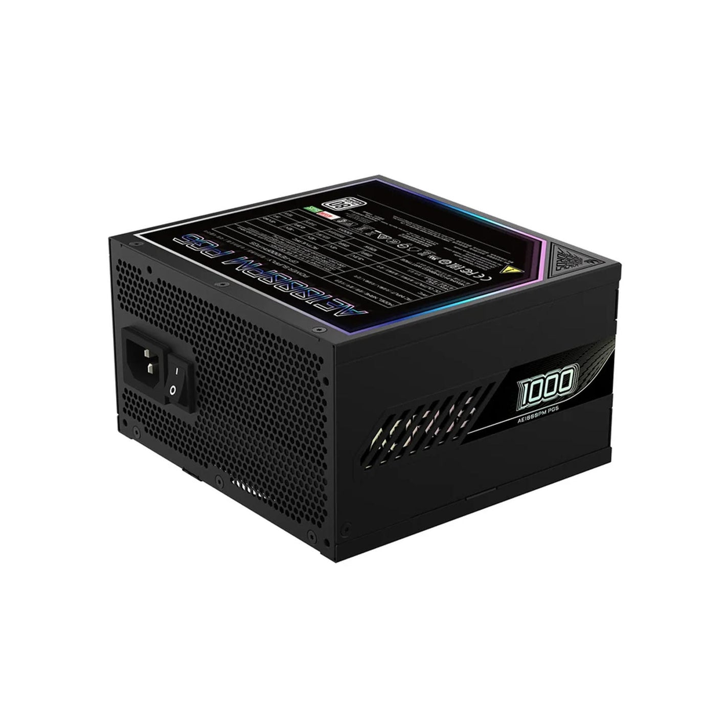 PSU AORUS ELITE *P1000W 80+ PLATINUM* MODULAR PCIE 5.0 PSU - BLACK
