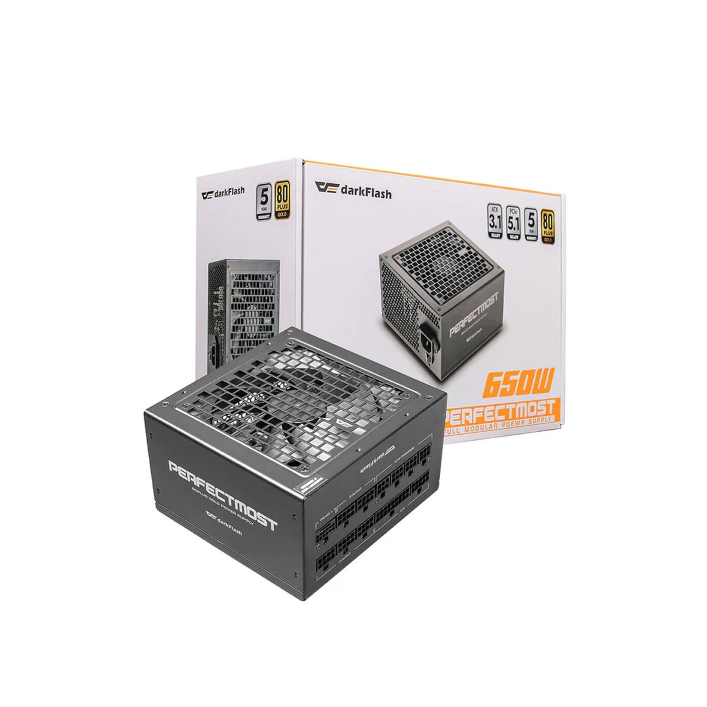 PSU DarkFlash 80Plus Gold 650W ATX Full Modular (PMT650)