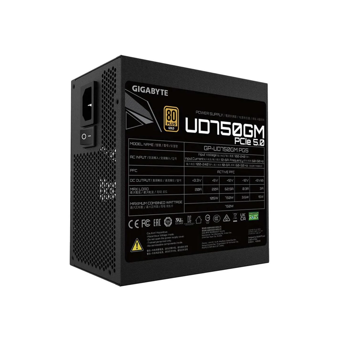 PSU UD850GM *750WATTS* 80 PLUS GOLD PCIE GEN 5.0 FULLY MODULAR