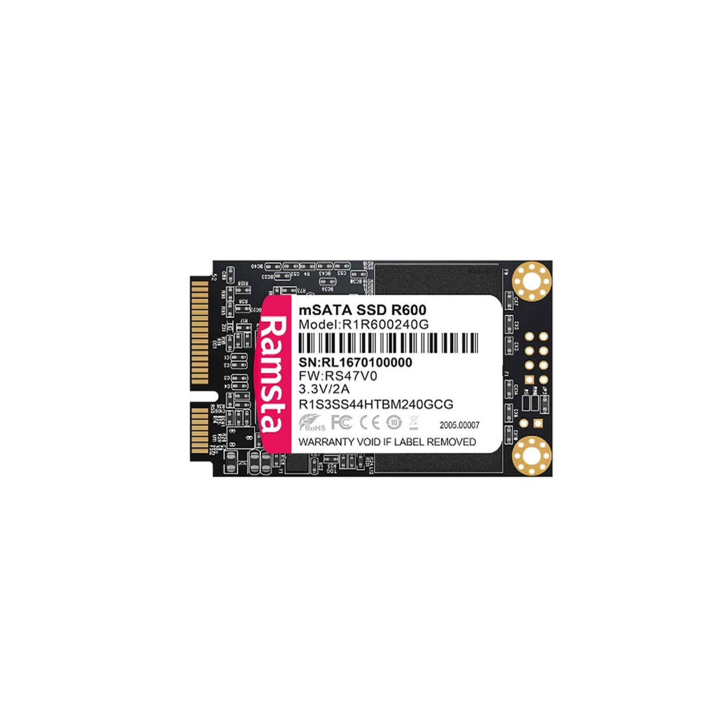 SSD STORAGE RAMSTA m-SATA 512GB